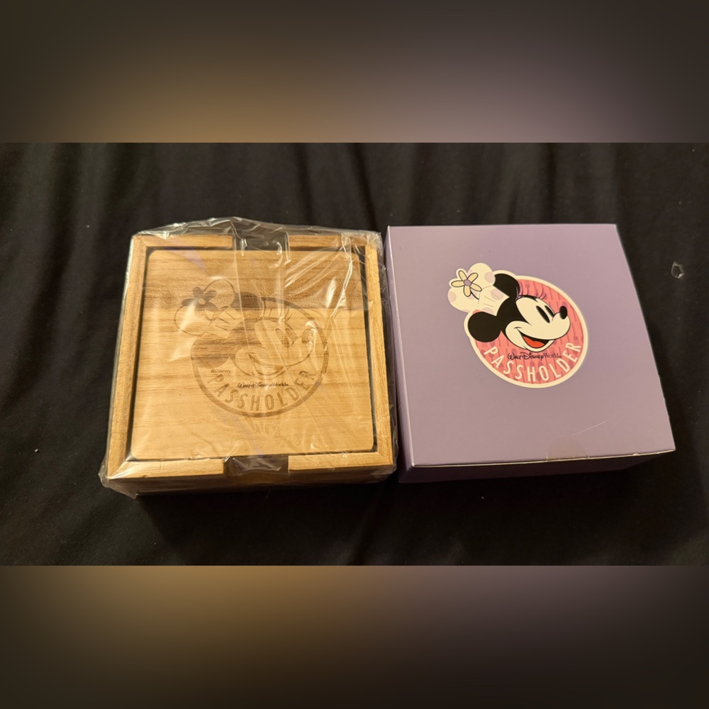 Disney Wooden Coaster Set